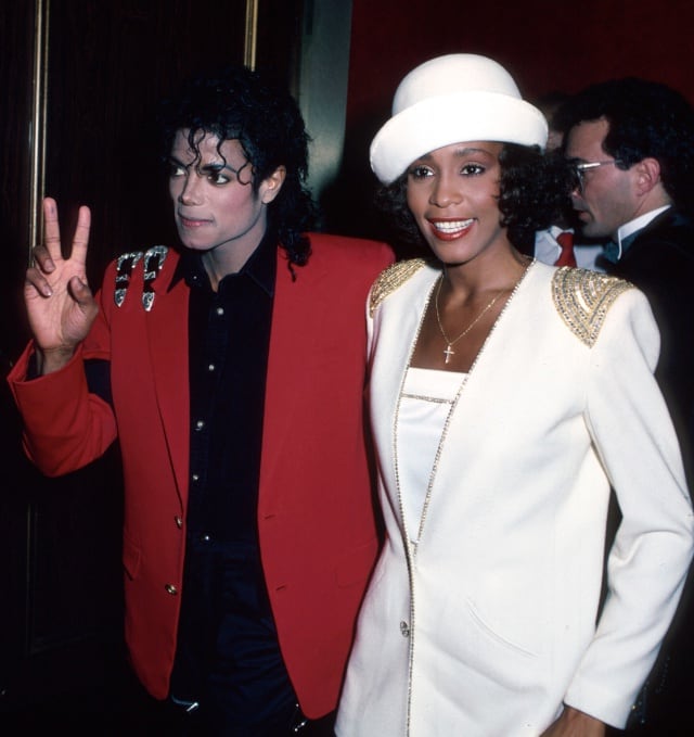 Michael Jackson y Whitney Houston en 1988