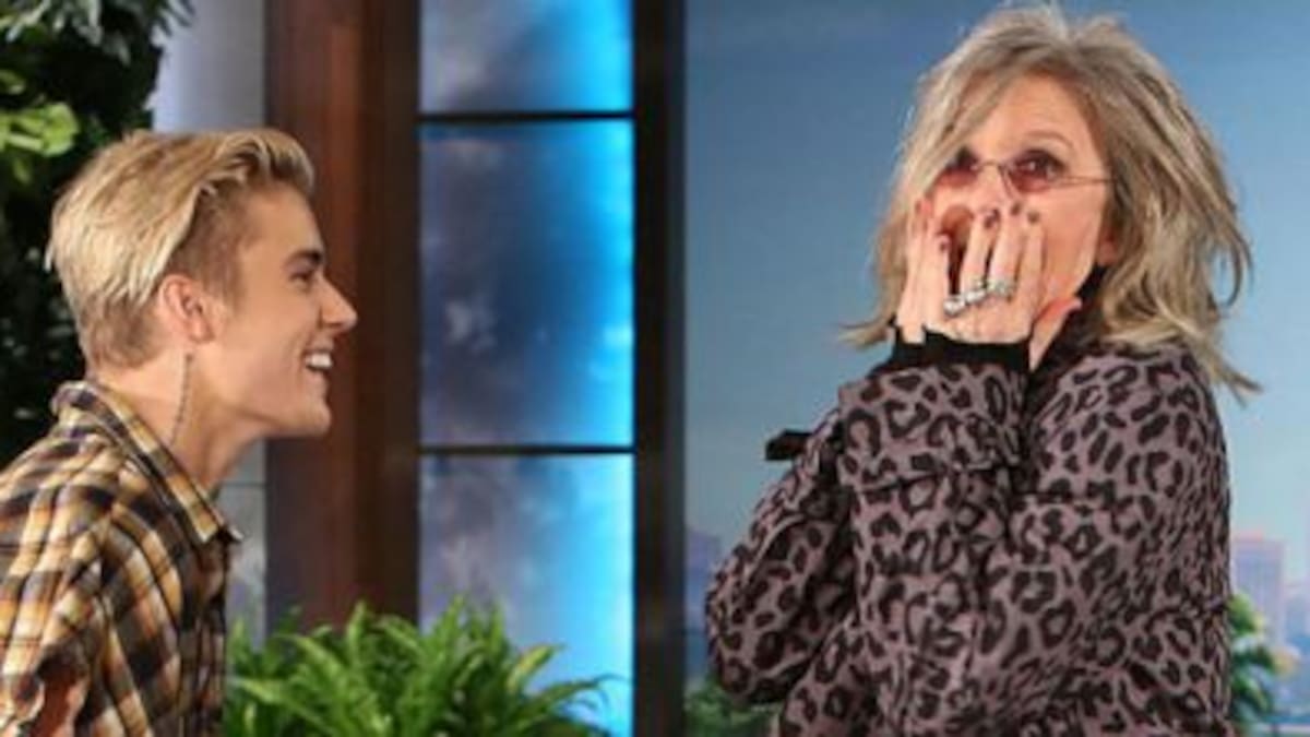 ¿Justin Bieber anduvo a los besos con una actriz veterana?