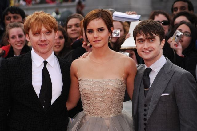 Emma Watson, Daniel Radcliffe y Rupert Grint