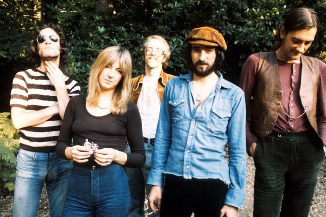 Fleetwood Mac, en 1973: Bob Weston, Christine McVie, Bob Welch, John McVie y Mick Fleetwood.