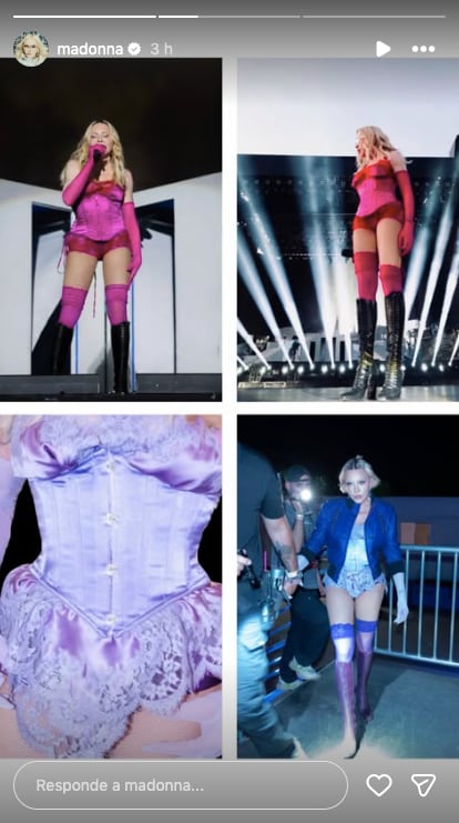 La cantante Madonna ha publicado en su perfil de Instagram las piezas que le han robado tras su actuación en 'Coachella'.