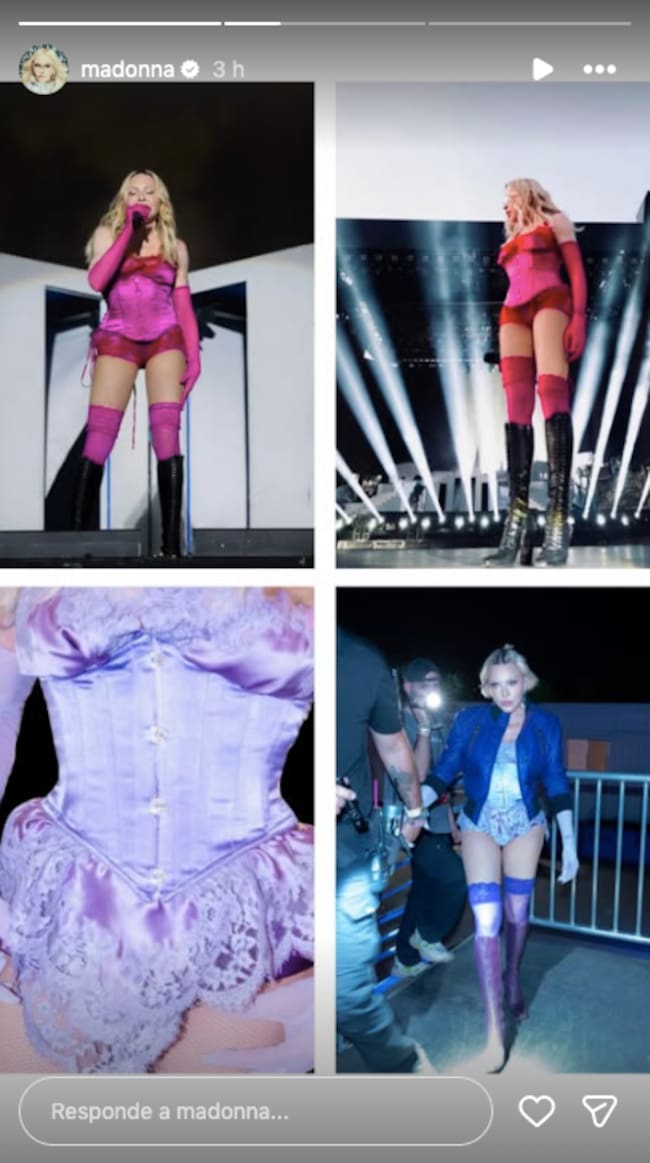 La cantante Madonna ha publicado en su perfil de Instagram las piezas que le han robado tras su actuación en 'Coachella'.