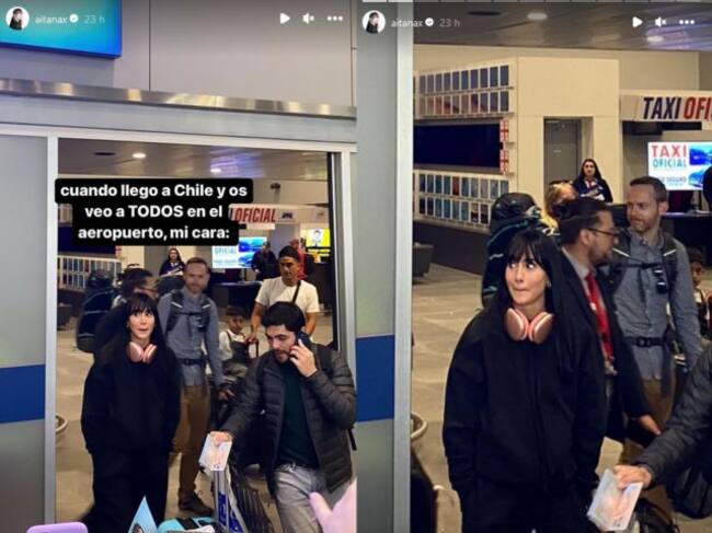 Aitana en sus stories de Instagram