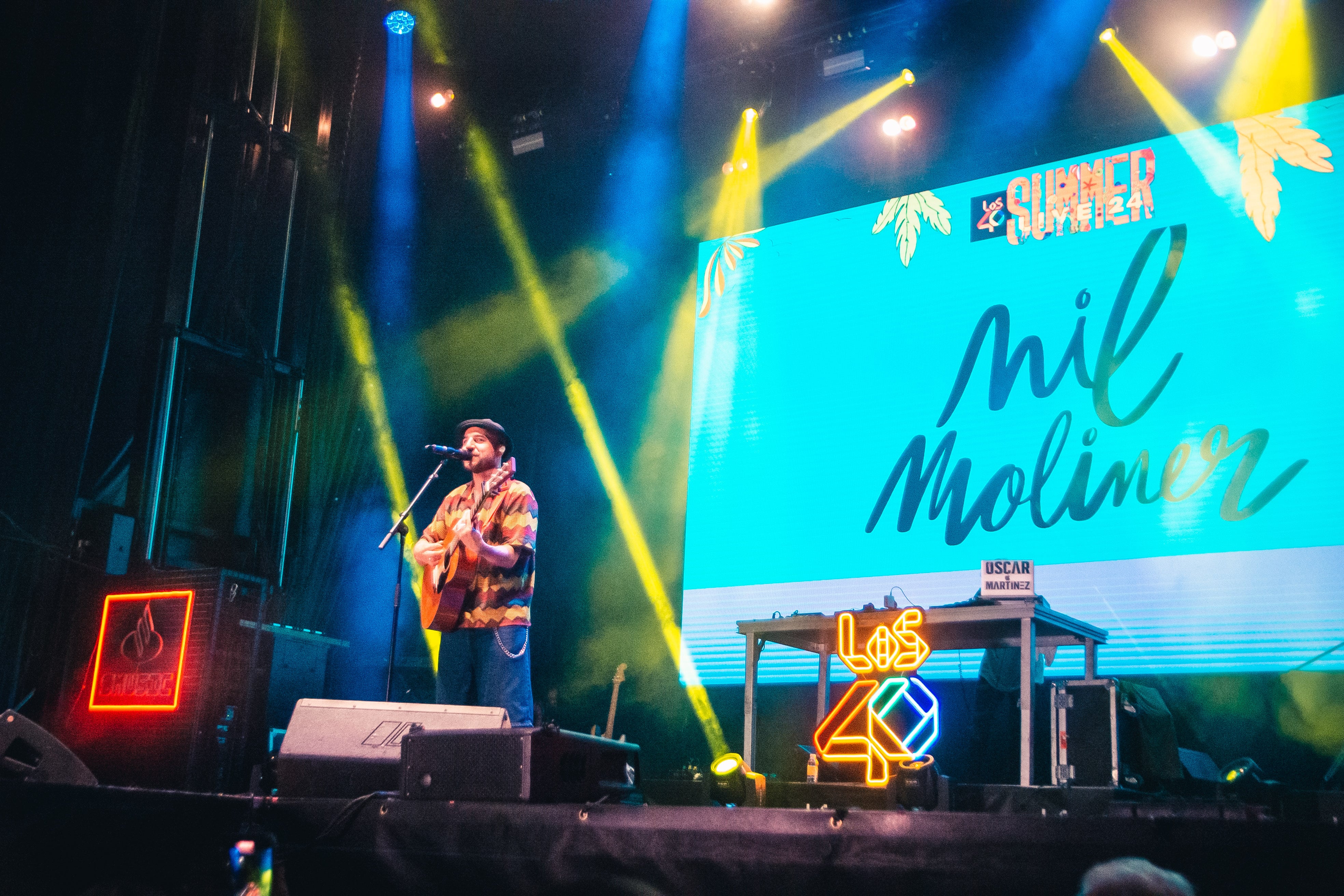 Nil Moliner en LOS40 Summer Live en Águilas