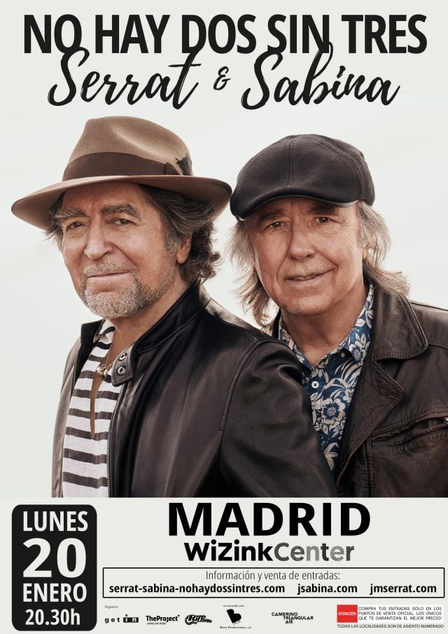 &#039;No hay dos sin tres&#039;, la nueva gira de Serrat y Sabina