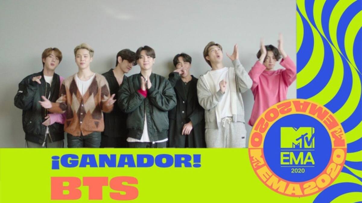 BTS ganan 5 premios en los MTV Ema 2020