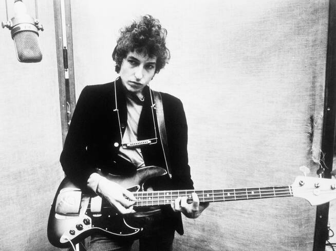 Bob Dylan en los años 60.