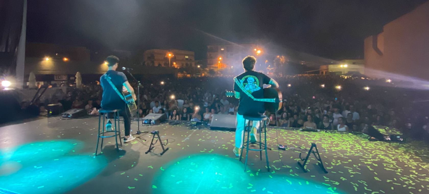 Dani Fernández durant la seva actuació a ELS40 Summer Live: Hospitalet de L&#039;Infant