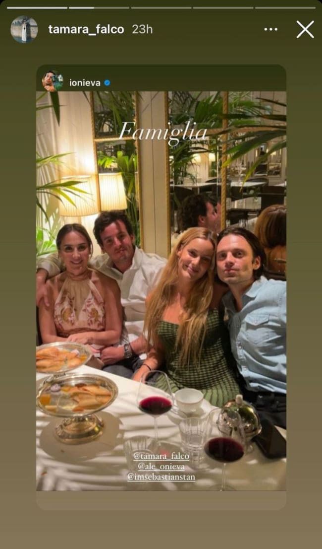 Tamara Falcó, Iñigo Onieva, Alejandra Onieva y Sebastian Stan