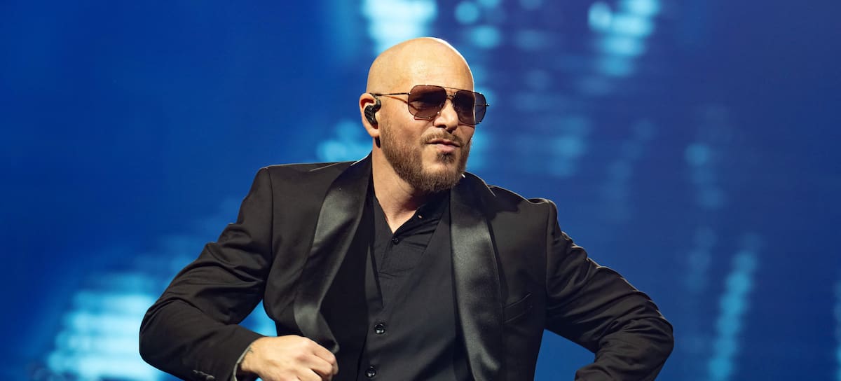 Pitbull en un concierto como parte del tour Trilogy el 19 de noviembre de 2023 en San Antonio, Texas.