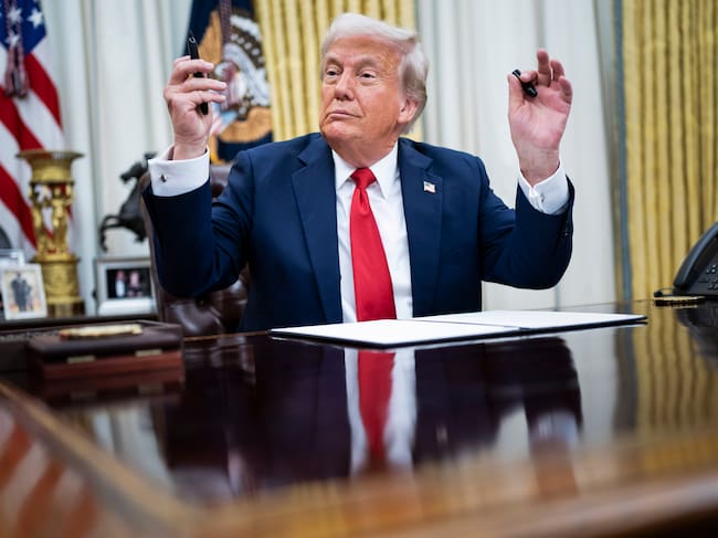 Donald Trump en la Casa Blanca.