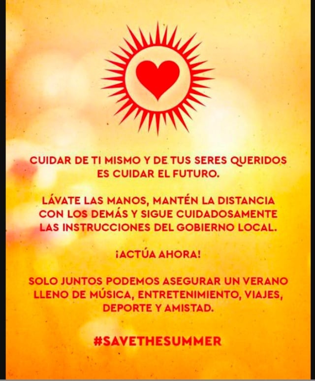 Cartel de la iniciativa Save the summer.