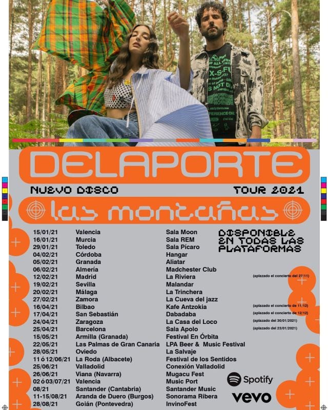 Cartel Tour España Delaporte 2021