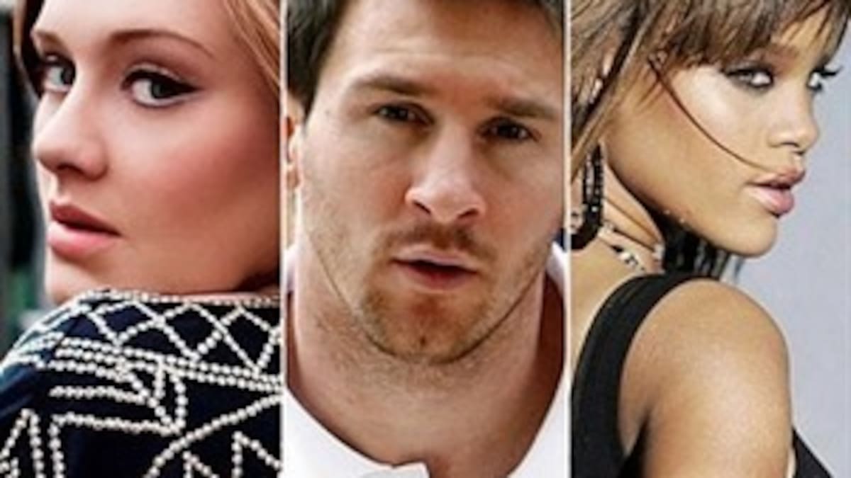 Adele, Rihanna o Messi, los más influyentes del momento