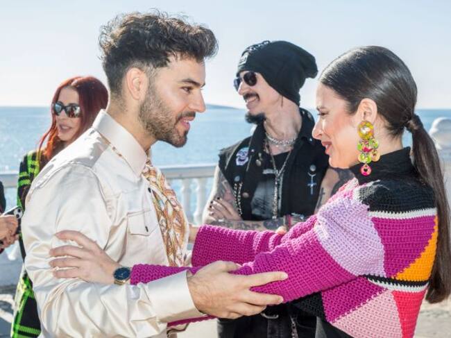 Agoney y Blanca Paloma en el Benidorm Fest 2023.