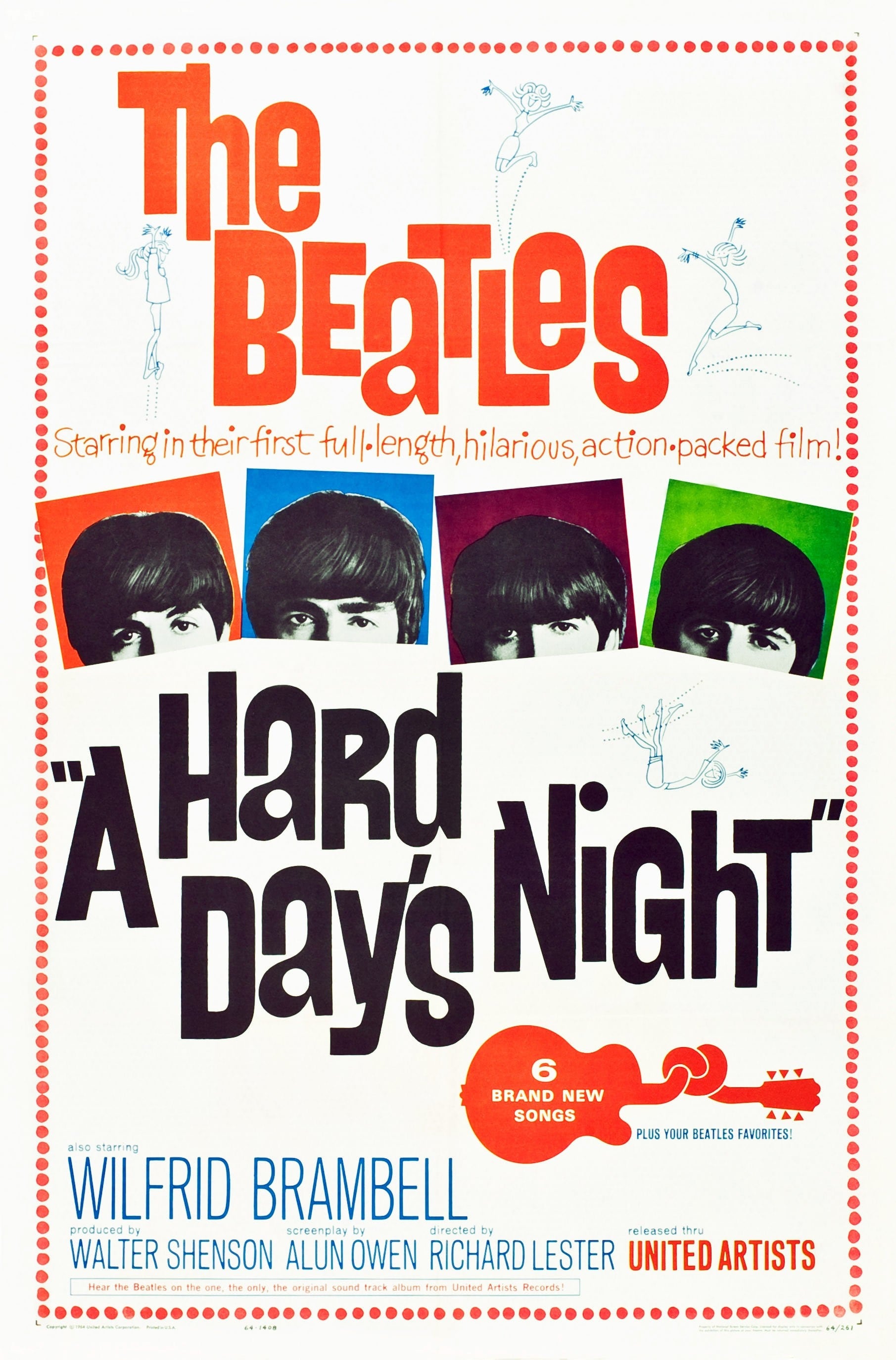 Póster de &#039;A Hard Day&#039;s Night&#039;