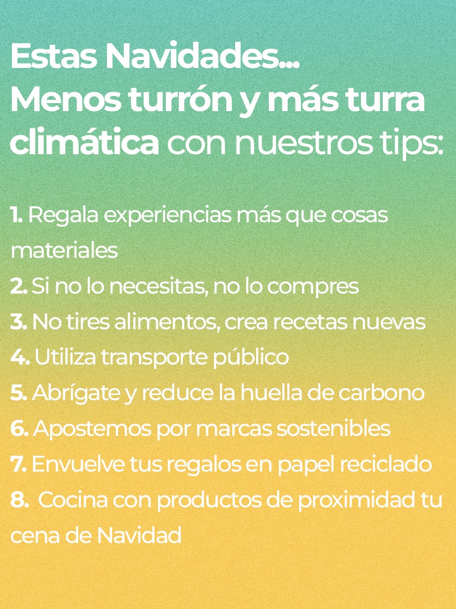 Eco Tips para unas fiestas más sostenibles.