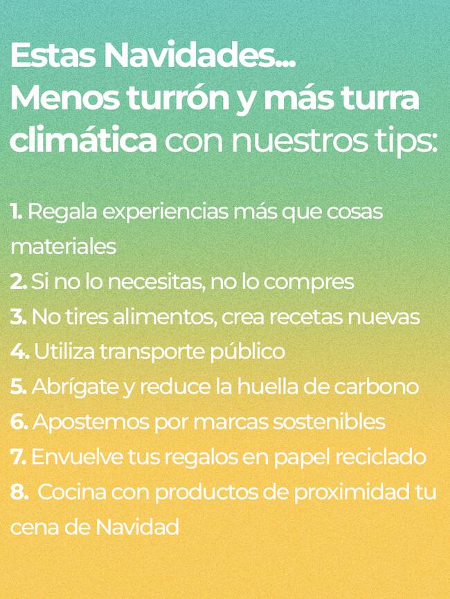 Eco Tips para unas fiestas más sostenibles.