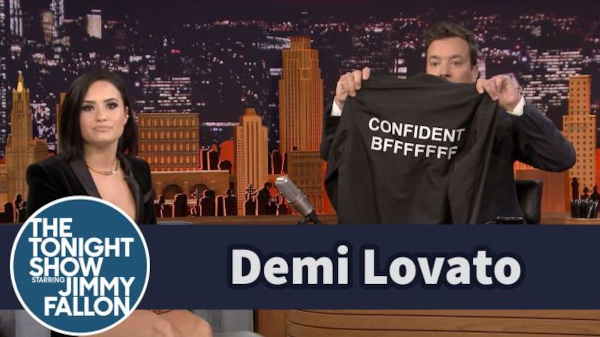 El juego que puso a prueba la amistad entre Demi Lovato y Jimmy Fallon