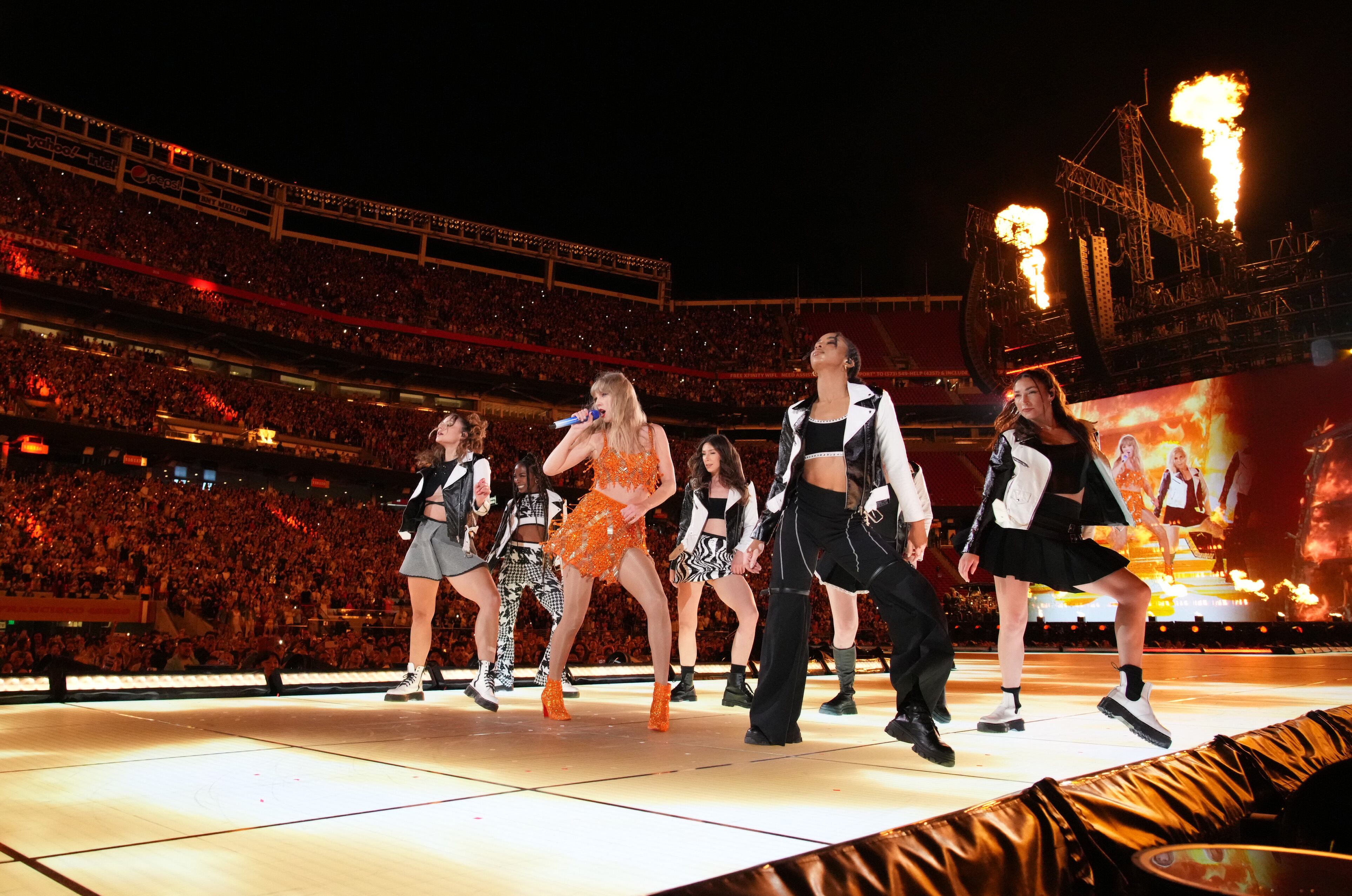 Taylor Swift, en el concierto de The Eras Tour en el Levi&#039;s Stadium de Santa Clara (California, EEUU), el 28 de julio de 2023.