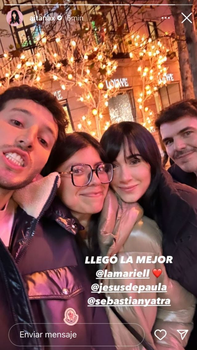 Aitana con Sebastián Yatra