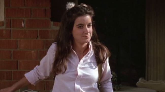 La actriz Domnique Dunne en una de las escenas de 'Poltergeist' (1982)