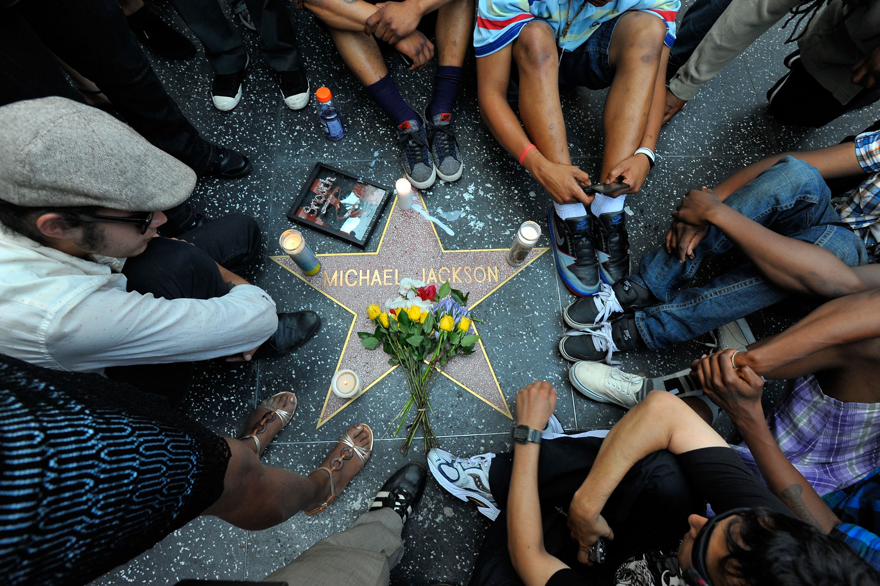 Así lucía la estrella de Michael Jackson el día en que falleció, el 25 de junio de 2009.