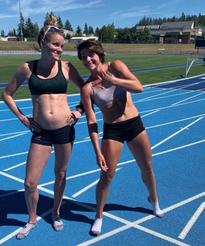 La heptatleta Lindsay Flach compitió para los Juegos Olímpicos estando embarazada