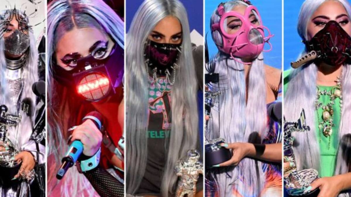 Lady Gaga reinventa el uso de las mascarillas con sus looks