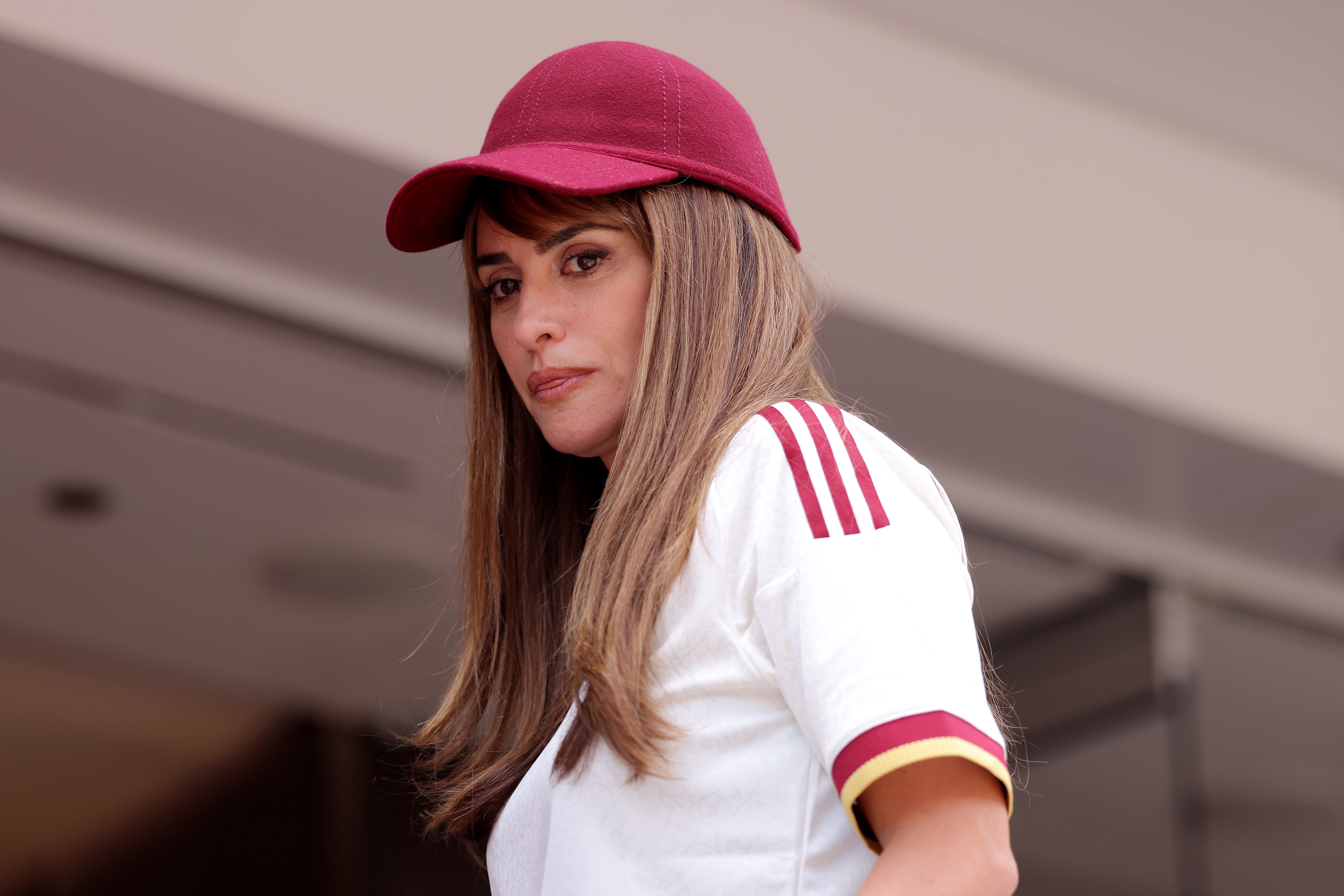 Penélope Cruz en el partido de España contra Bélgica en los cuartos de final del Mundial de Fútbol, en 2026. / Katelyn Mulcahy - FIFA/FIFA via Getty