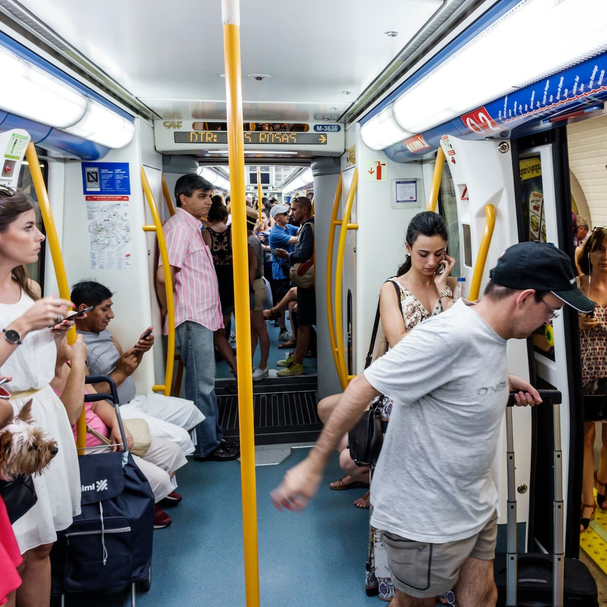 Metro de Madrid alerta de esta manía en la que caen casi todos los pasajeros (y la culpa es del móvil)