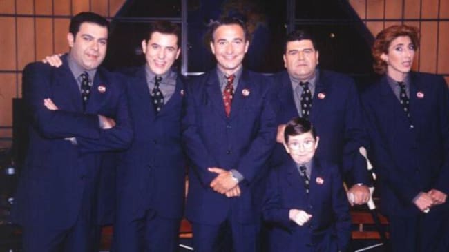 Galindo junto al resto de compañeros de 'Crónicas marcianas'