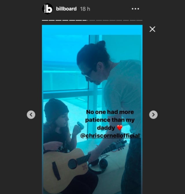 Una captura de las historias de Instagram de Toni Cornell en la cuenta de Instagram de Billboard con motivo del Día del padre.