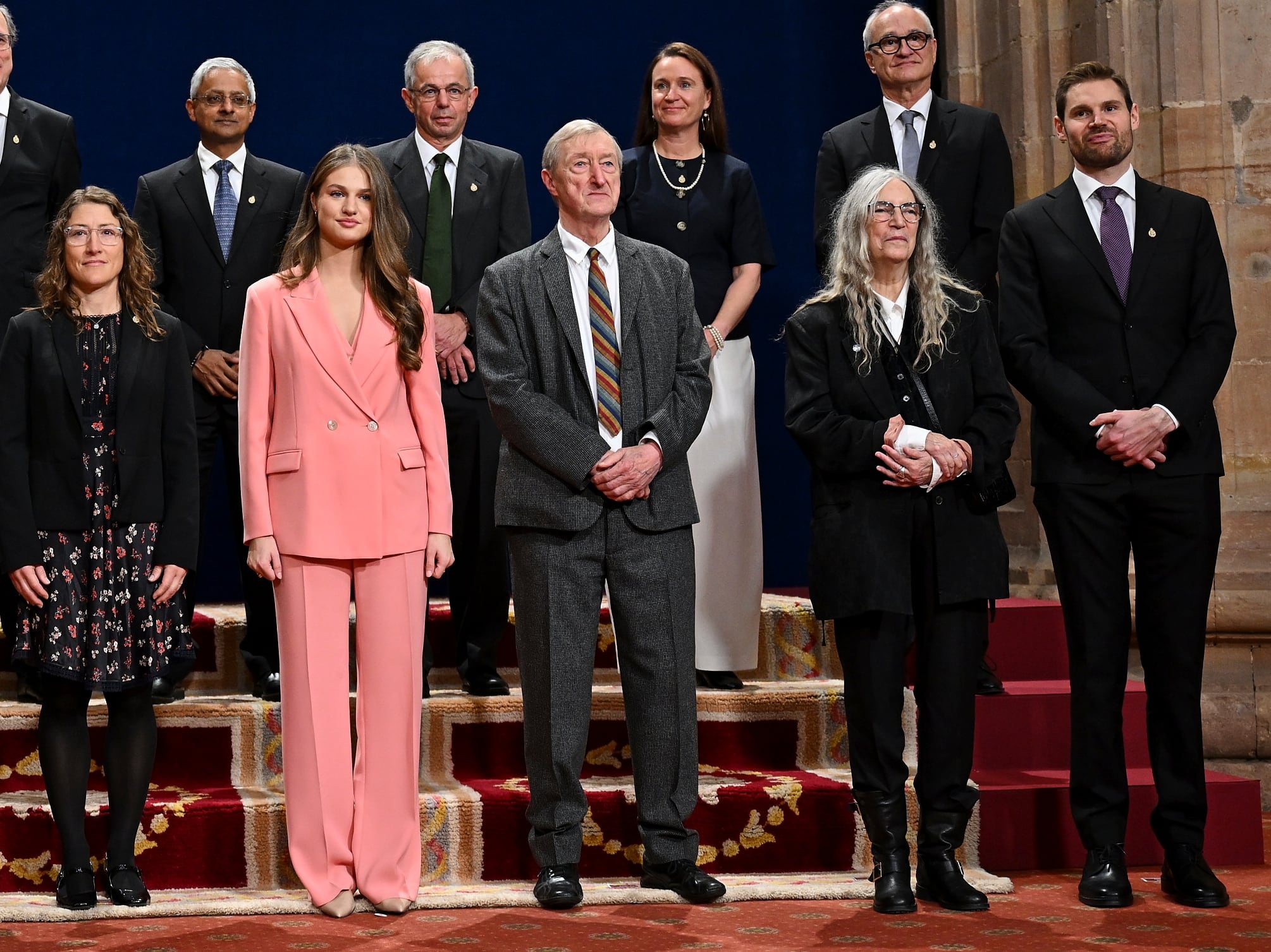 OVIEDO, ESPAÑA - 23 DE OCTUBRE: La princesa heredera Leonor de España, durante una audiencia con los galardonados con los Premios Princesa de Asturias 2026, el 23 de octubre de 2026 en Oviedo, España. (Foto de Carlos Alvarez/Getty Images)