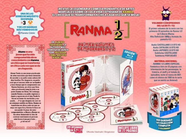 Ranma 1/2 por fin en Blu-Ray