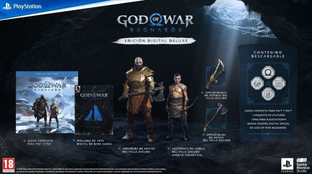 Imagen de la Edición Digital Deluxe de God of War Ragnarok