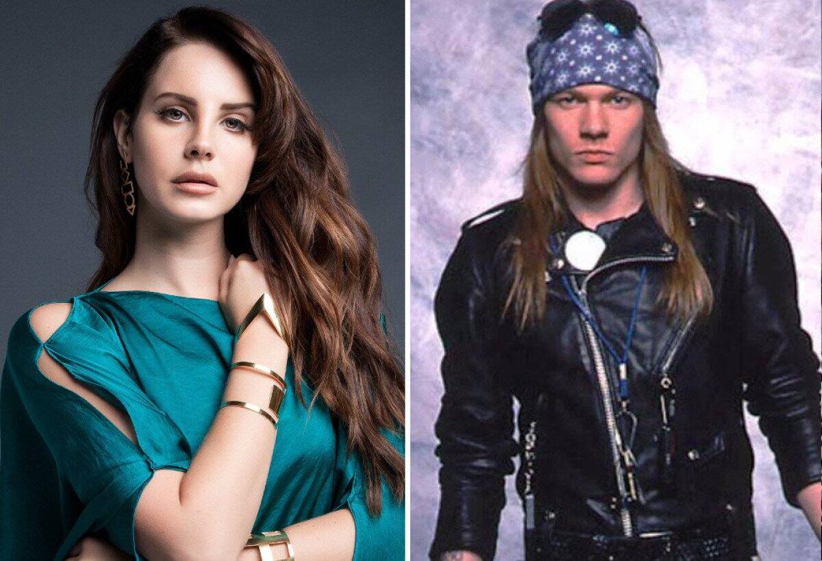 Lana del Rey siempre dijo ser fan de Guns N' Roses, incluso a teloneado algunos de sus show, y hay algunos rumores de un supuesto romance con Axl Rose.