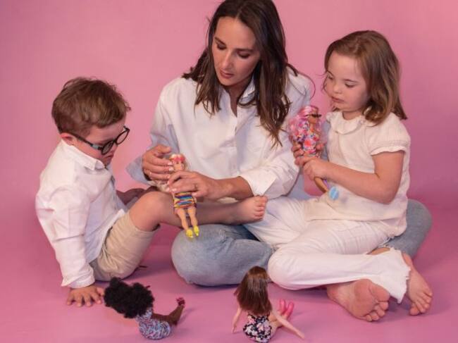 Mariana Ugarte y sus hijxs