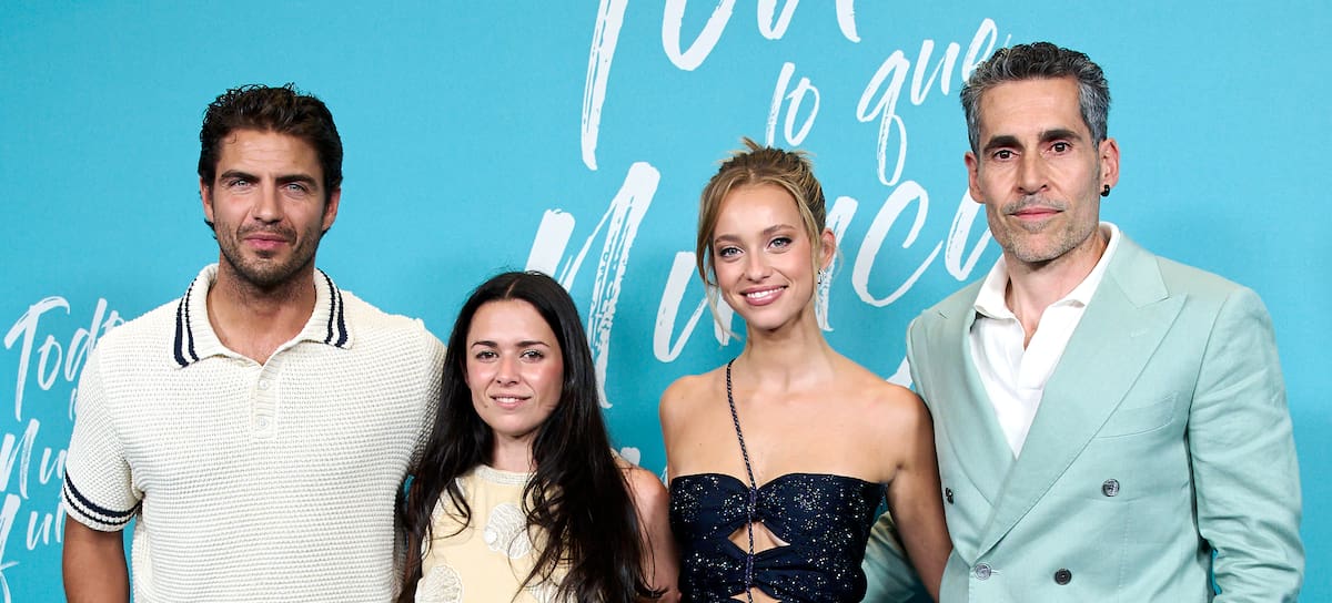 Maxi Iglesias, Alice Kellen, Margarida Corceiro y Jorge Alonso en la premier 'Todo lo que nunca fuimos', junio de 2026