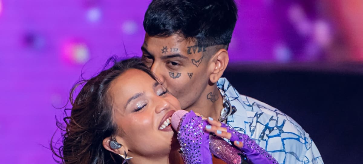 Emilia y Duki, en un concierto en Marbella en 2024.