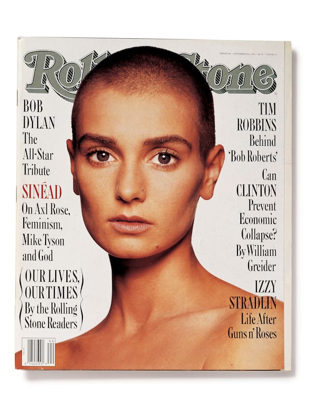 Sinead O'Connor en la portada de la Rolling Stone en 1992