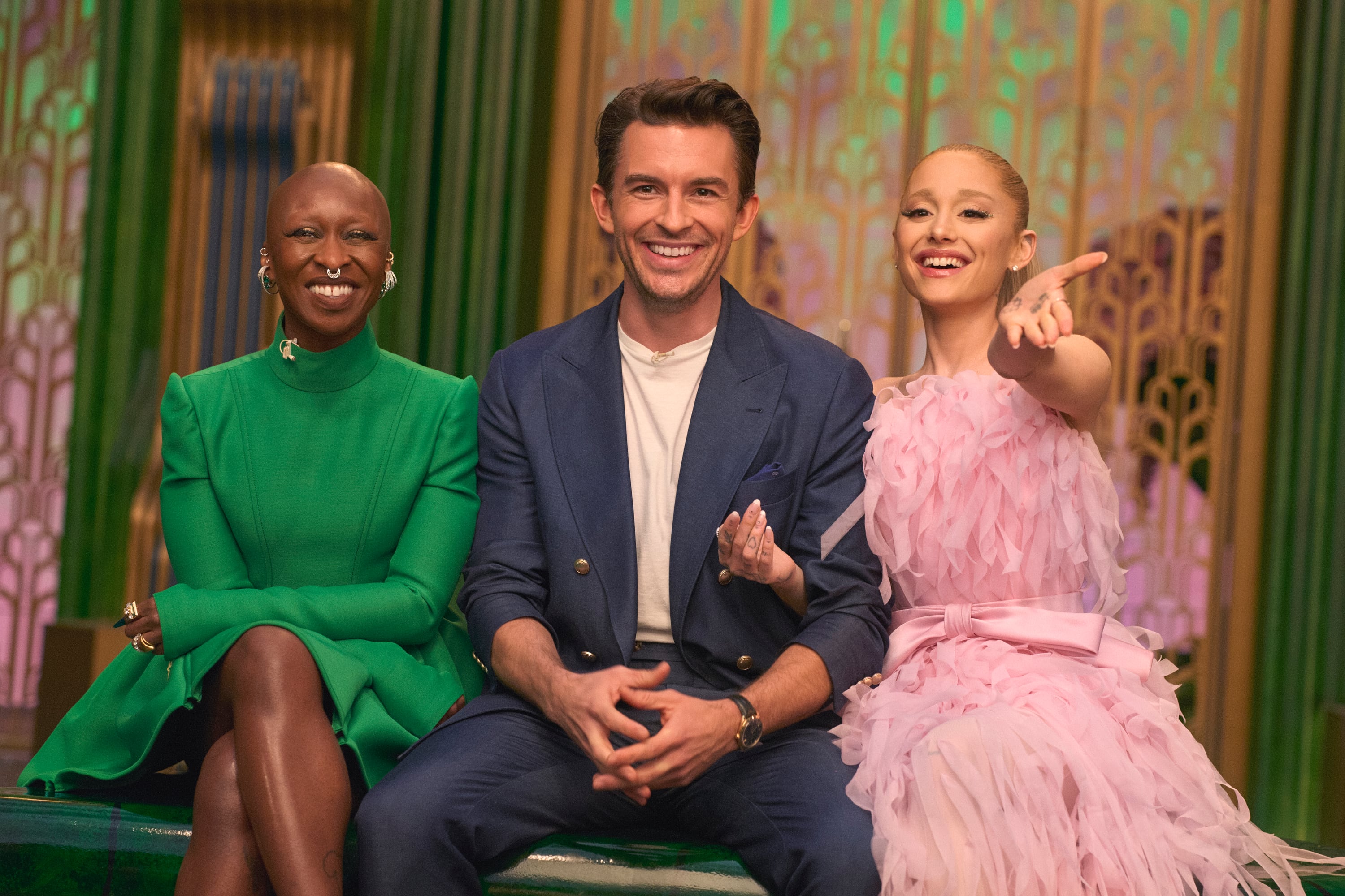 Cynthia Erivo, Jonathan Bailey y Ariana Grande