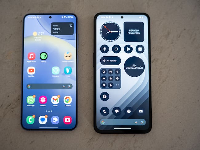 Galaxy S24+ (izq) VS Phone 1 CMF (dcha)