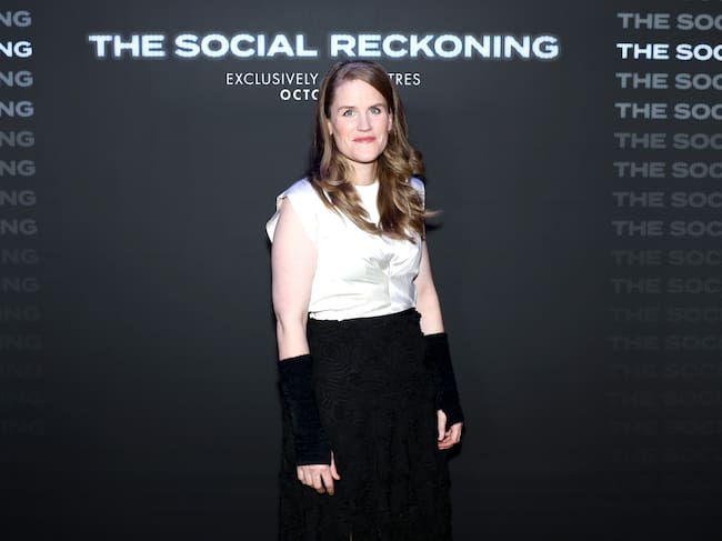 Frances Haugen en la première neoyorquina de 'El precio de la red' en 2026. / Arturo Holmes/WireImage