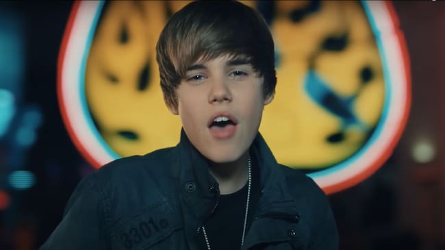 Crédito: Youtube Justin Bieber