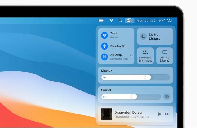 El nuevo centro de control rápido, fuertemente inspirado en el de ipadOS