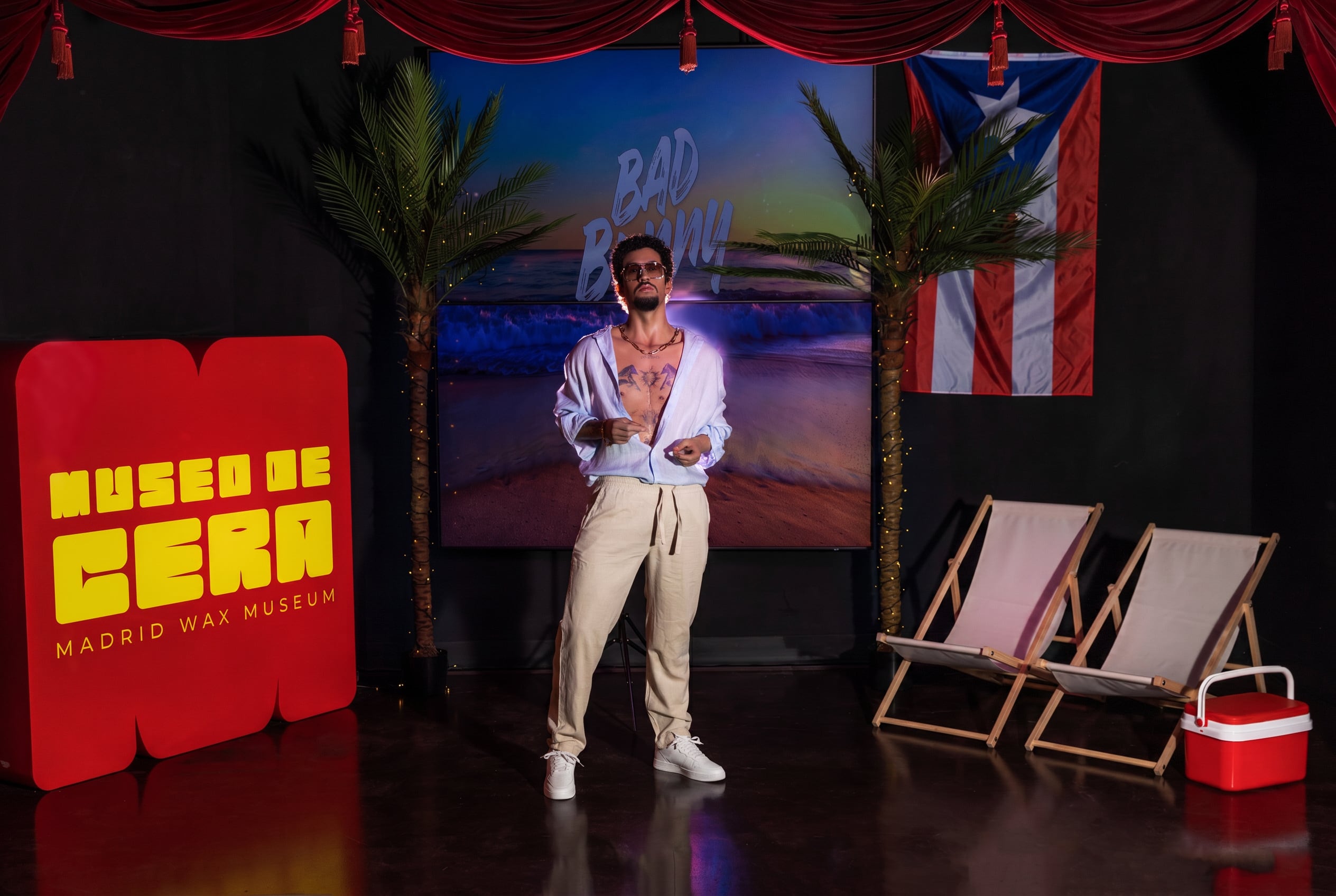 La figura de Bad Bunny en el Museo de Cera de Madrid (Museo de Cera)