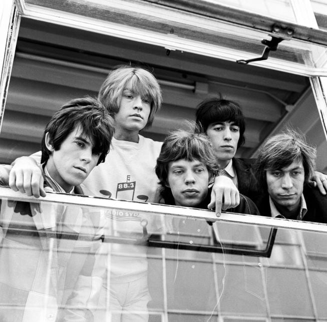 The Rolling Stones en los estudios Granada T.V de Manchester.