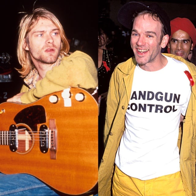 Kurt Cobain y Michael Stipe