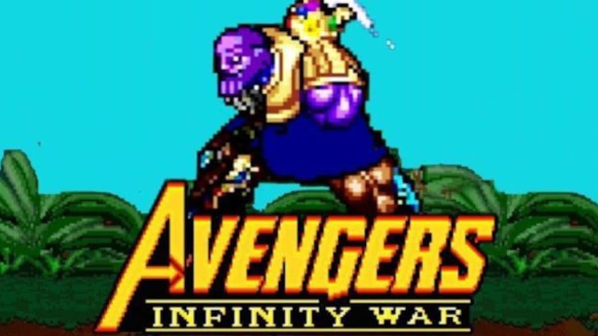 Así sería la secuencia final de Avengers: Infinity War en 16 bits